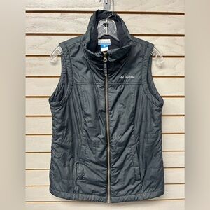 Columbia Black and Blue Logo Fleece Jacket - Label View